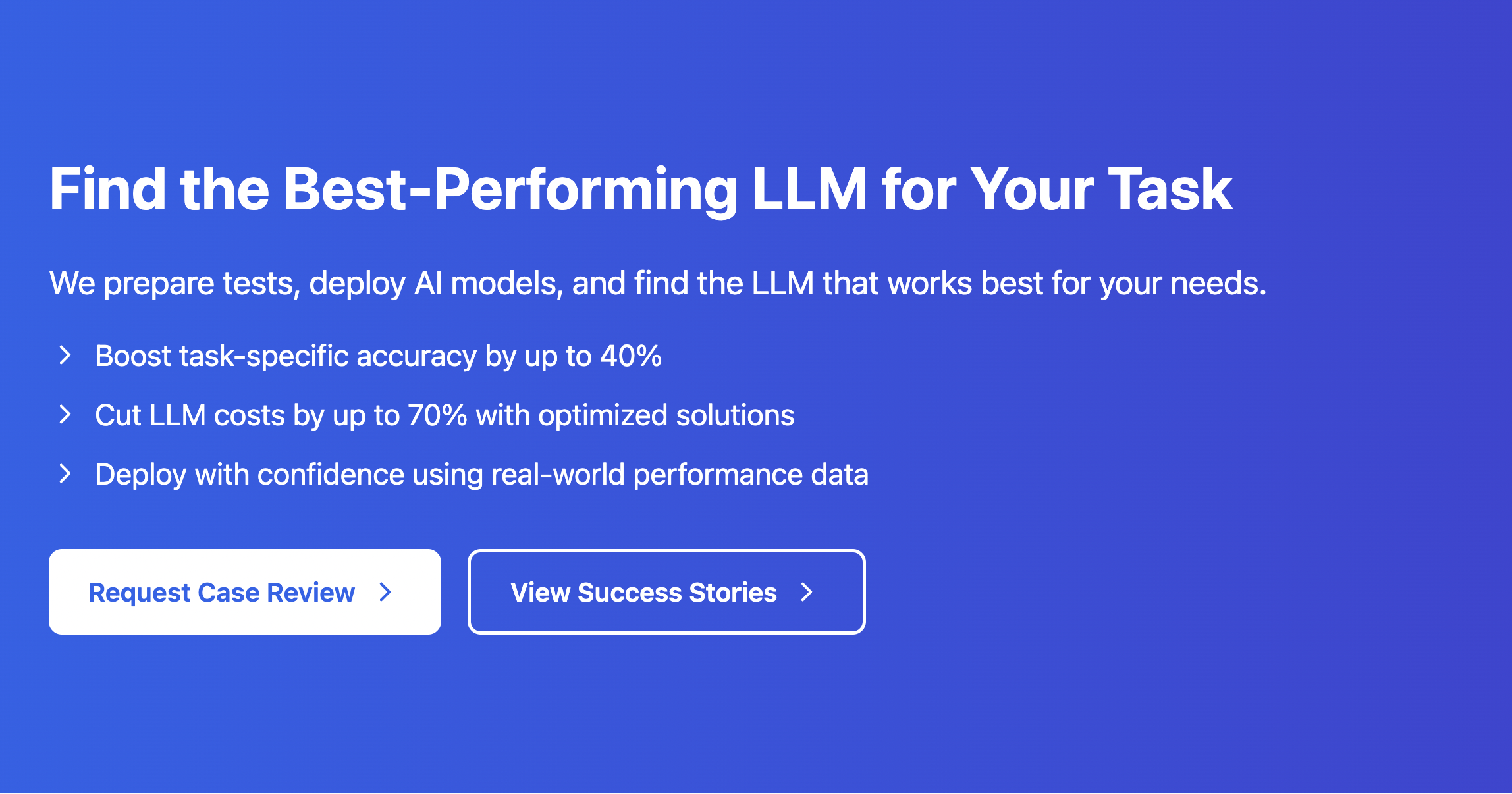 LLM Comparison Interface